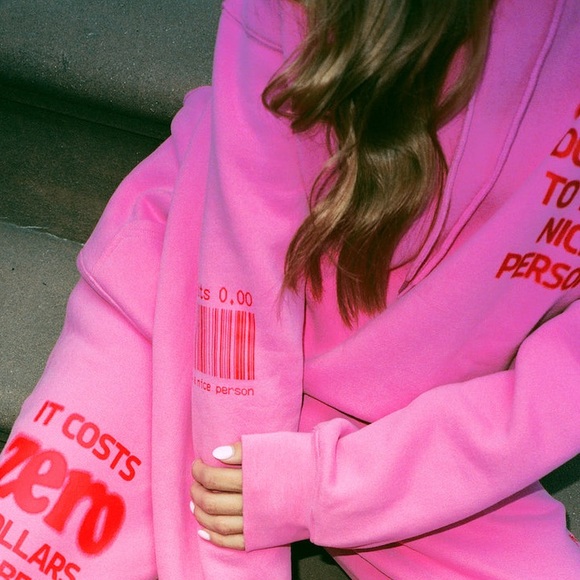 The Mayfair Group It Costs $0.00 To be A Nice Person Hoodie - Picture 11 of 11